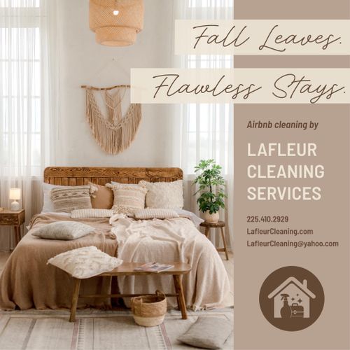 Airbnb Cleaning for Lafleur Cleaning Services LLC in Baton Rouge, LA