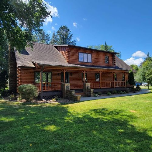 Media Blasting for 218 Painting & Log Restoration LLC in Britt, MN