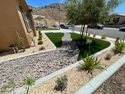 Concrete Edging for Aidan Jade Landscaping in Riverside County, CA