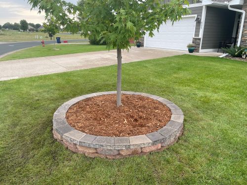 Mulch Installation for Second Nature Landscaping in Lake City, Minnesota