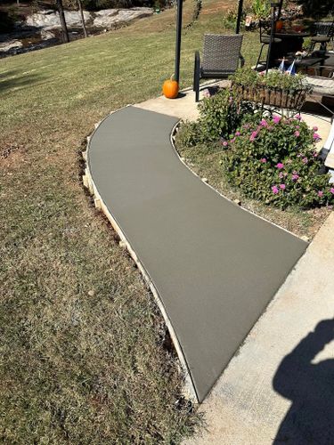 Sidewalk Installation for J & Son Construction LLC in Forest City, NC