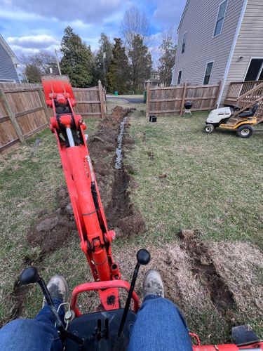 French Drains for Mr Greens Landscaping in Chesterfield, VA