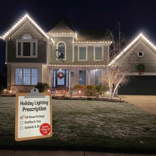 Holiday Lighting for Fence Medic in Arlington Heights, IL