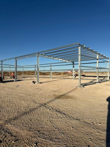 Custom Metal Building Construction for Kinnibrugh Construction in Seymour, TX