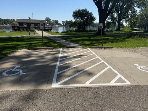 Line Striping for Midwest Line Striping LLC in Spirit Lake, IA