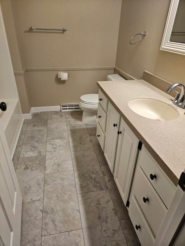 Kitchen and Cabinet Refinishing for LR Painting in Springfield, MA