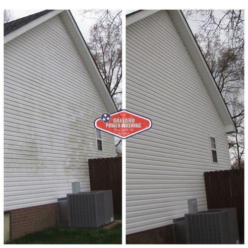 House and Roof Softwash for Oakland Power Washing in Clarksville, TN