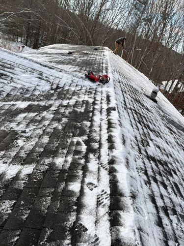 Roof Shoveling for Next Level Construction in Saco, ME