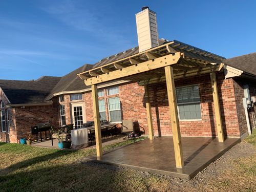 Custom Pergolas for Keen Decorative Concrete in Corpus Christi, TX