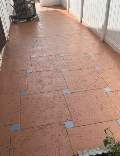Stamped Concrete Installation for Beautiful and Affordable Stamped Concrete by Castilla Concrete Finish Design Corp in Sunrise, FL