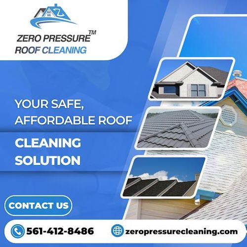 Exterior Cleaning for Zero Pressure Roof Cleaning INC in West Palm Beach, FL