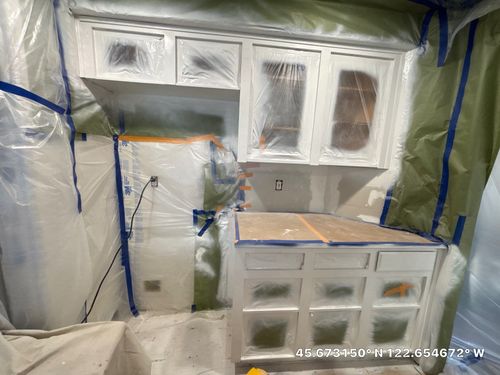 Kitchen and Cabinet Refinishing for AFP Painting LLC in Castle Rock, WA