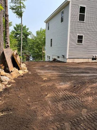 Land Grading for A&D Excavation & Landscaping in Conway, NH