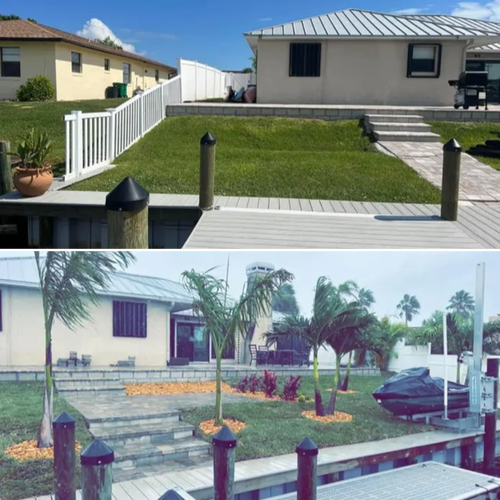 Full scale landscape designing and installations for Isaiah Simmons Construction and Landscaping LLC in Brevard County, Florida