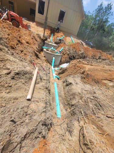 Sewer Line Replacement for Manny's Septic Repair in Cherokee County, TX