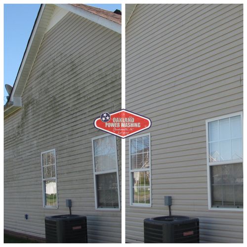 House and Roof Softwash for Oakland Power Washing in Clarksville, TN
