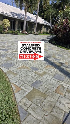 Patio Design & Installation for Beautiful and Affordable Stamped Concrete by Castilla Concrete Finish Design Corp in Sunrise, FL