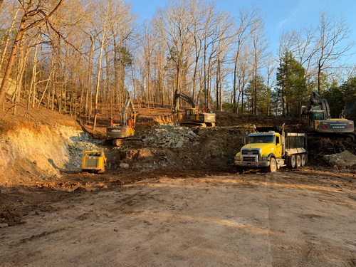 Land Clearing & Dirt Work for JW Johnson Construction in Linden, TN