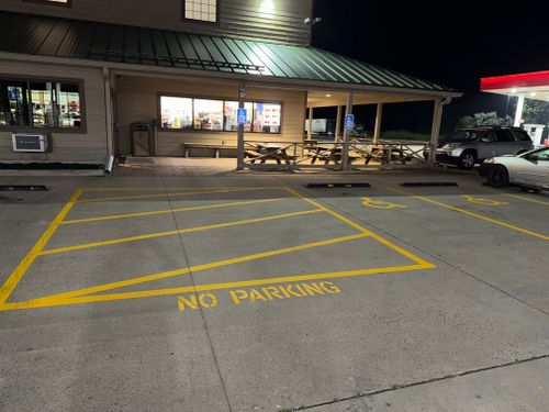 Line Striping for Midwest Line Striping LLC in Spirit Lake, IA