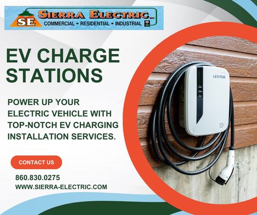 EV Charging Station Installs for Sierra Electric in Somers, CT