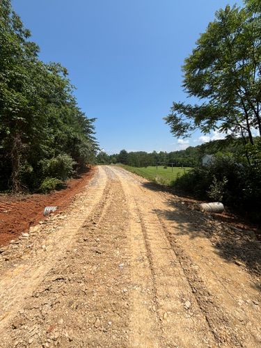Grading for Schrock’s Land Management in Northern Virginia, Shenandoah Valley, VA