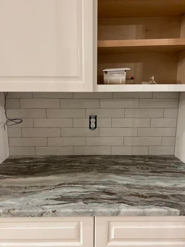 Kitchen Backsplash for Premier Tile Contractors LLC in Henrico, Virginia