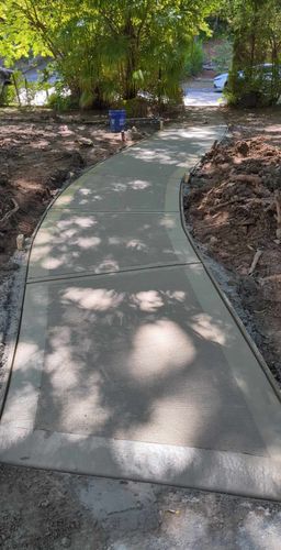 Sidewalk Installation for Burning it Concrete LLC in Raleigh, NC