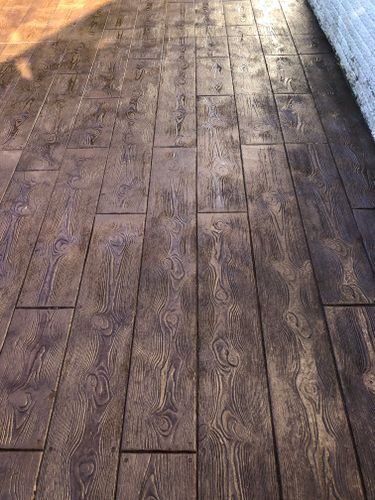 Stamped Concrete Installation for Dixie Concrete Masonry LLC in Saint Leonard, MD