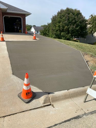 Driveway Install for TDC Excavating in Dubuque, IA