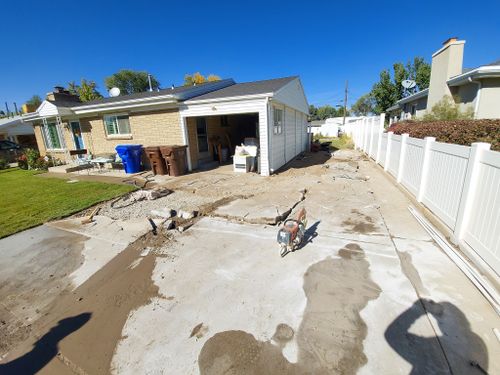 Concrete Slab Construction for NMT Concrete & Landscaping LLC in West Bountiful, UT