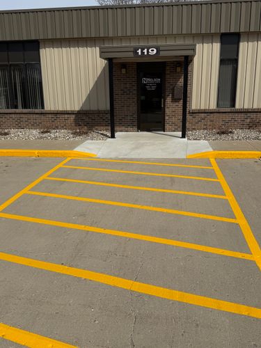 Line Striping for Midwest Line Striping LLC in Spirit Lake, IA