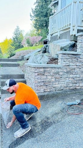 Retaining Wall Construction for MAG Stone and Brick Restoration in Everett, WA