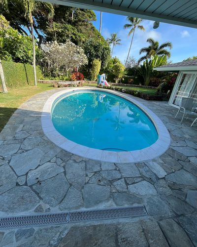 Pool Tile Installation for ʻAʻaliʻi Tile Contracting in Kamuela, HI