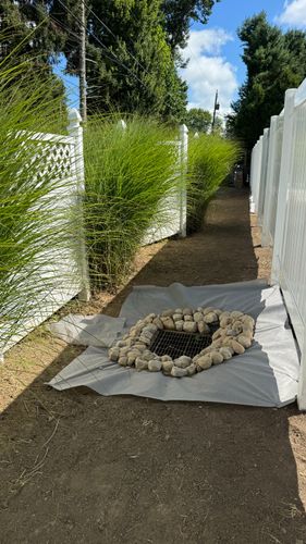 Rock Bed Installation for Green Stripes LLC in North Canton, OH