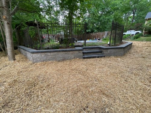 Retaining Wall Construction for ALPHA LANDSCAPES in Culpeper, VA