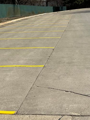 Line Striping for Midwest Line Striping LLC in Spirit Lake, IA