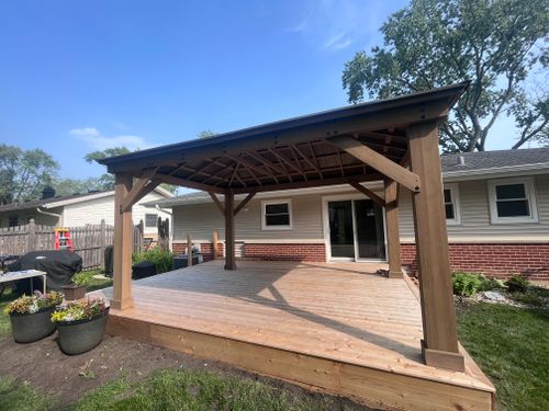 Pergolas & Gazebos for DG Stone & Landscaping Designs in DuPage County, Illinois