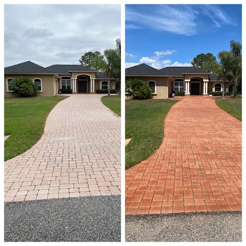 Paver sealing for Cape Coast Pressure Cleaning in East Central, Florida