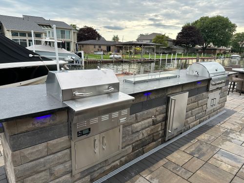 Outdoor kitchens for DeBuck’s Landscape & Design in Richmond, MI