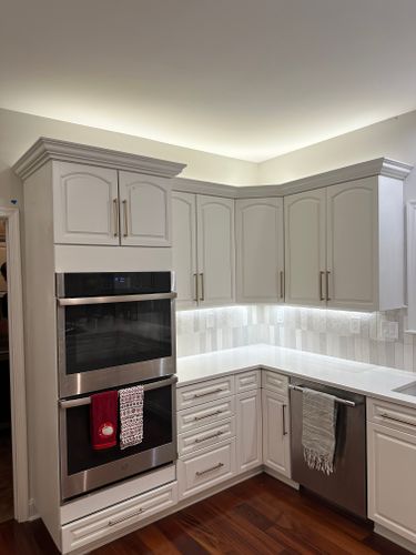 Cabinet Painting for T&T Kitchens in Shamong, NJ