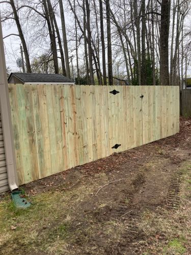 Wood Fencing for Sea Level Fence in Virginia Beach, VA