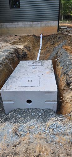 Septic Installation for C.A. Sherry Land Improvement, LLC. in Louisa, VA