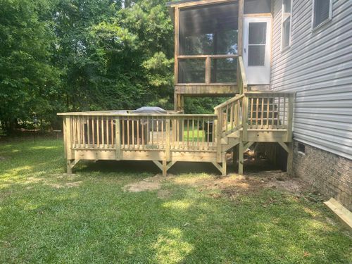 Deck Construction for Dillard Construction & Remodeling, LLC in Wendell, NC