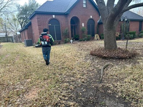 Mowing for Allen Lawn Care in Taylor, Texas