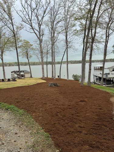 Mulch Installation for Rosales Landscaping LLC in Lake Gaston, North Carolina