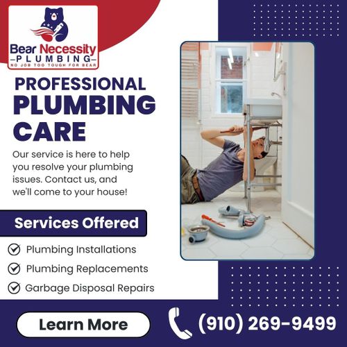 Plumbing Repairs for Bear Necessity Plumbing in Longs, SC