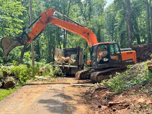 Land Clearing for Elias Grading and Hauling in Black Mountain, NC