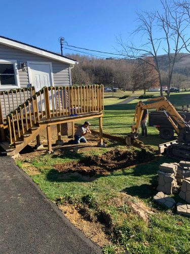 Excavation for Simmons Brothers Investments in Pounding Mill, VA