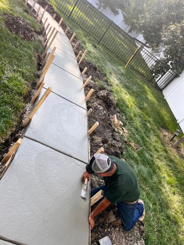 Concrete for DG Stone & Landscaping Designs in DuPage County, Illinois