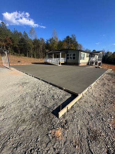Concrete Slab Construction for J & Son Construction LLC in Forest City, NC